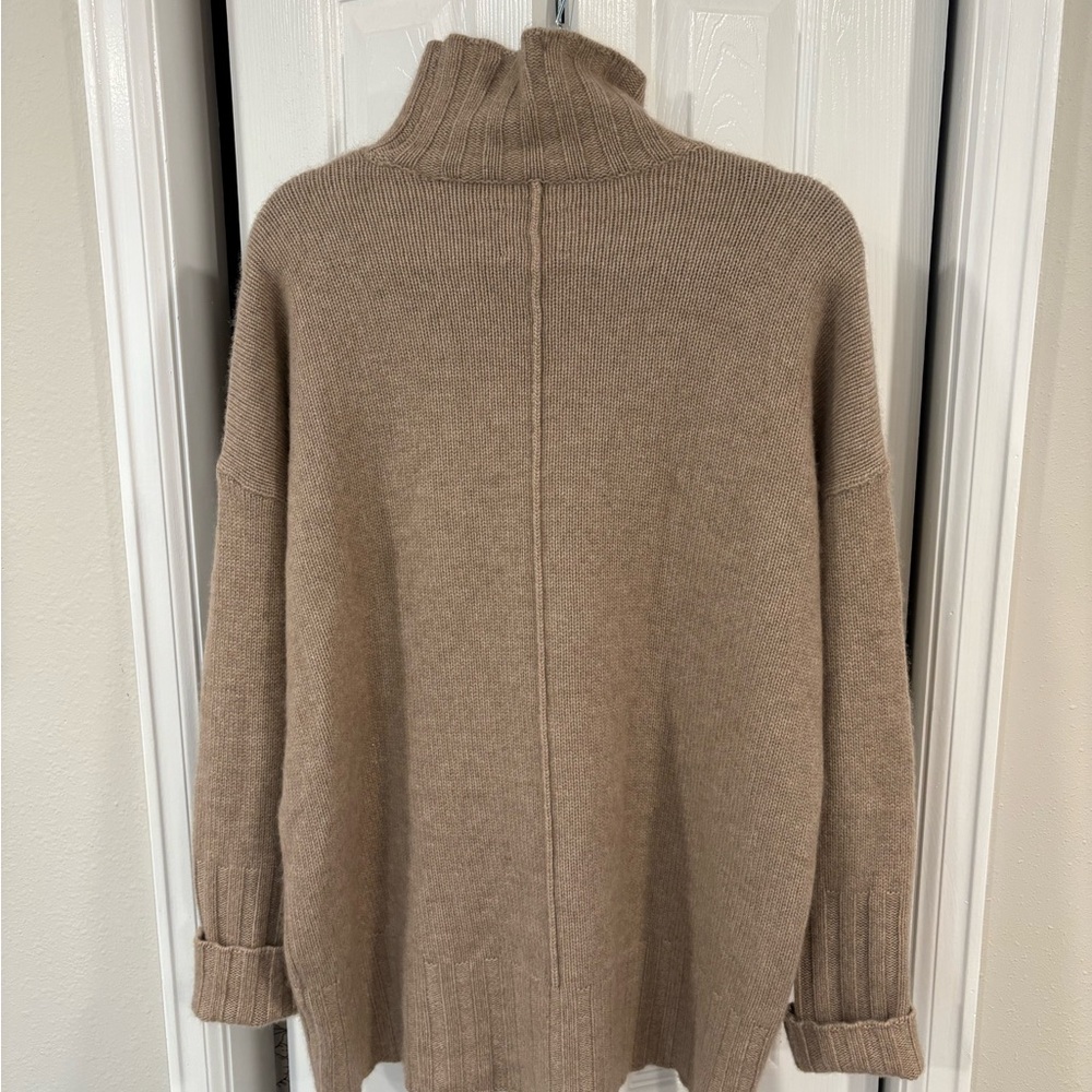 Minnie Rose Chocolate Brown Turtleneck Sweater - Picture 2 of 4